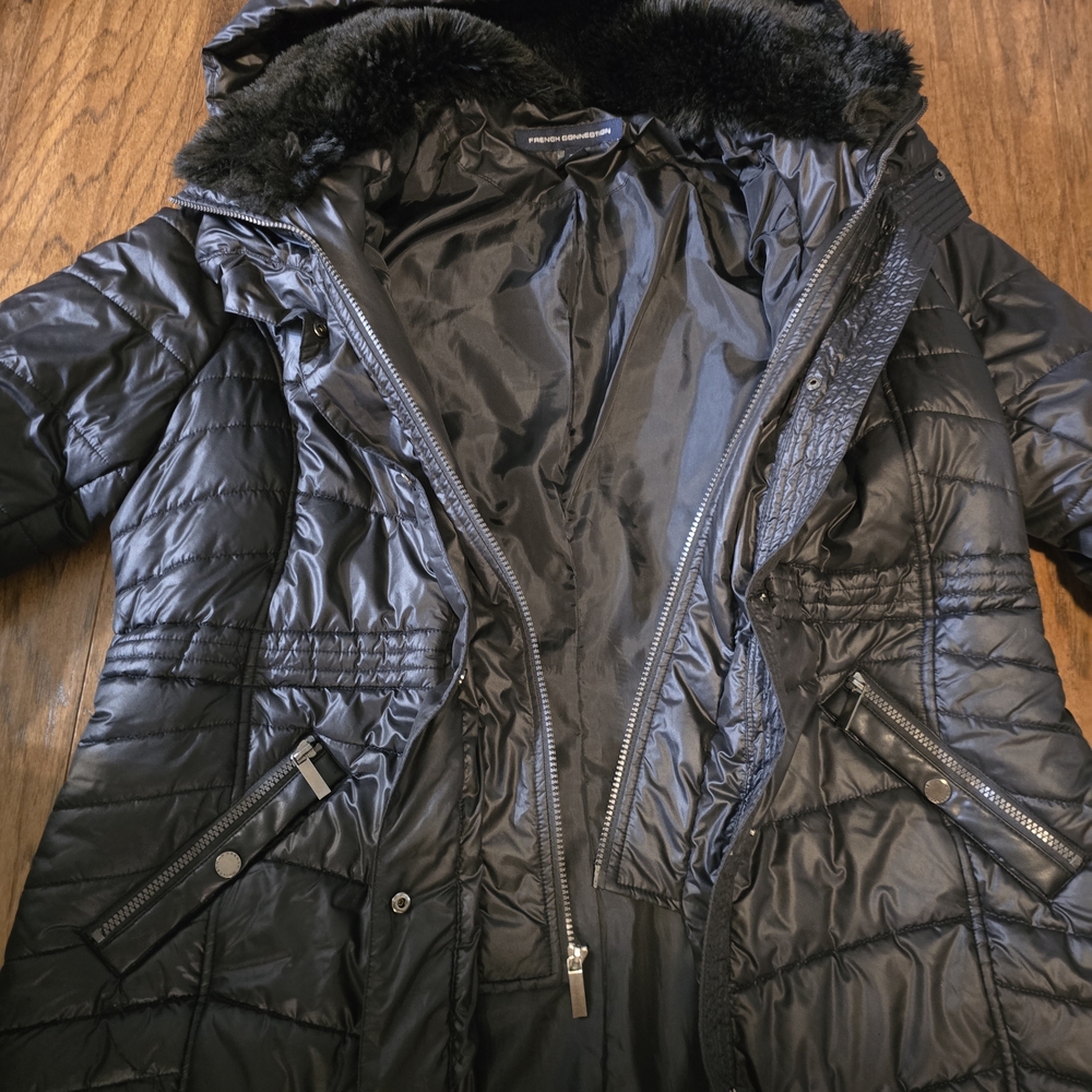 French Connection Black Puffer Jacket
